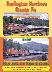 BNSF in the Arizona Forest 2 shows  3 Disc set DVD